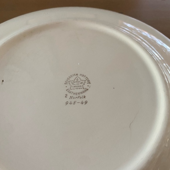 Sovereign Potters Earthenware ‘Norfolk’ plate - Picture 3 of 6